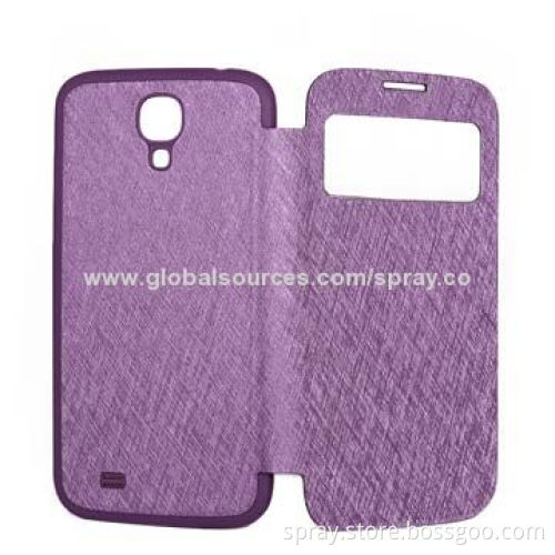Top Seller Fashion Newest Leather Flip Smart View Battery Cover Case for Samsung Galaxy S4 IV, OEM